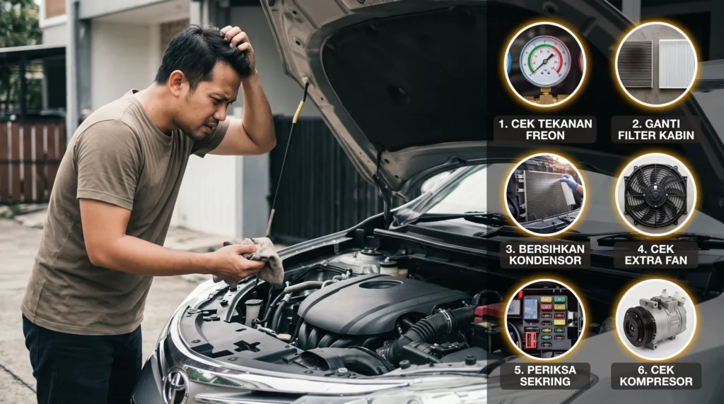 6 Cara Mengatasi AC Mobil Tidak Dingin: Panduan Praktis dan Penyebabnya