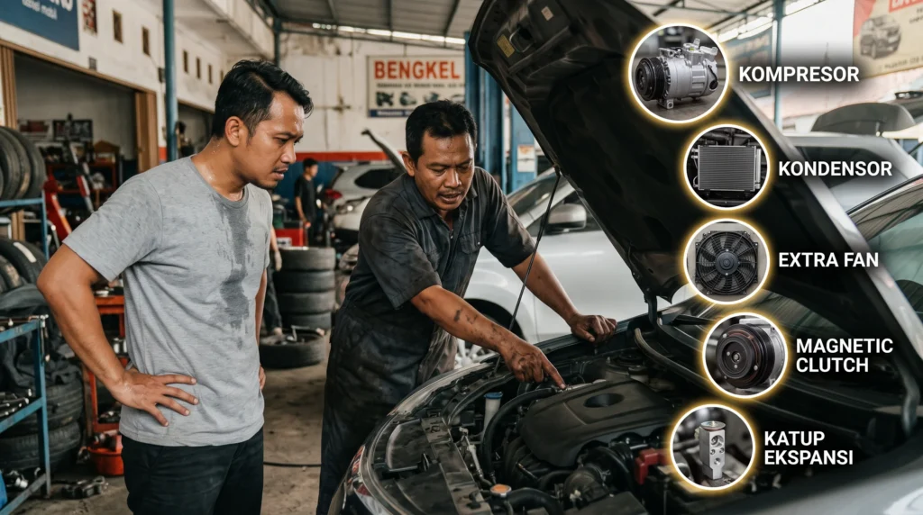 AC Mobil Mendadak Panas? Kenali 5 Komponen Vital Ini Sebelum Divonis Turun Mesin oleh Bengkel