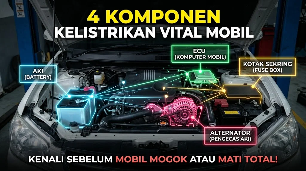 Bukan Cuma Aki, Ini Daftar Komponen Kelistrikan Mobil yang Wajib Diketahui Pemula